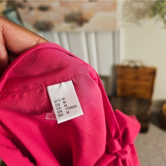 New Flutter Sleeve Bow Neck Secretary Style Blouse. - Picture 11 of 15